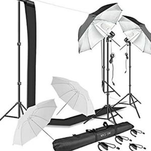 Lighting Umbrella Equipment with Backdrop